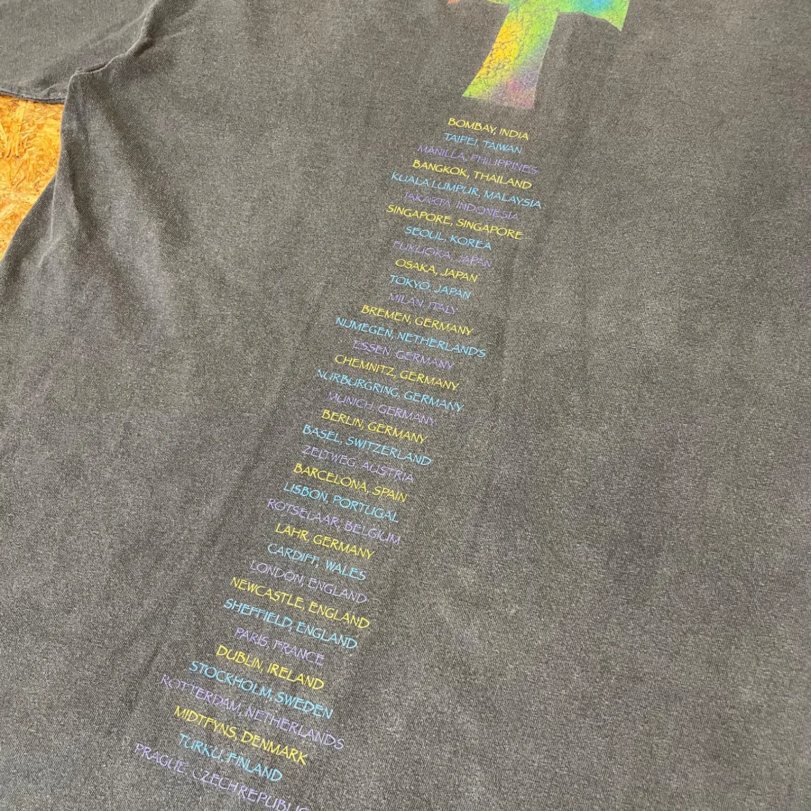 90s USA製 BON JOVI CROSS ROAD ツアーTシャツ L 1995年 コピーライト 