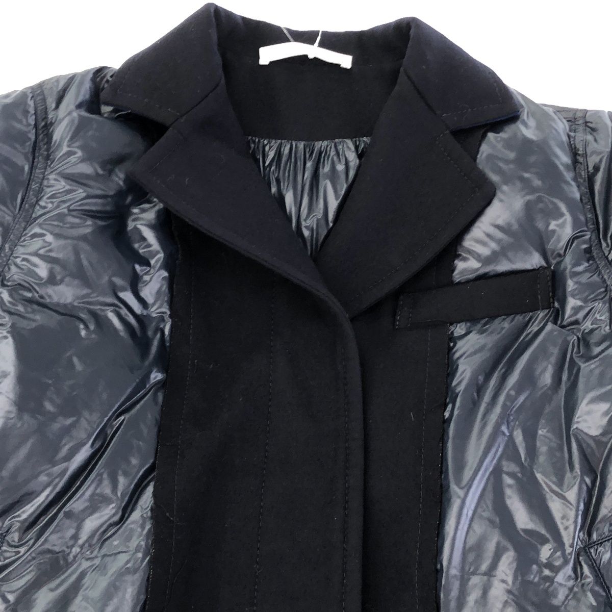 sacai luck サカイラック 15AW メルトン切替ダウンボンバージャケット 