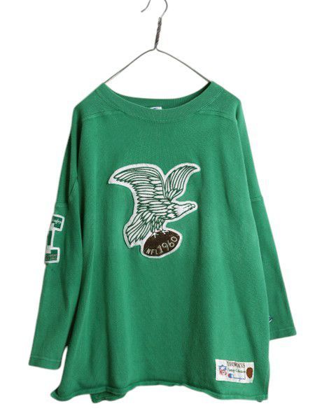 なクーポン配布中! 90s チャンピオン イーグルス フットボール Tシャツ メンズ XL | NFL オフィシャル アメフト ヘビーウェイト 大きいサイズ