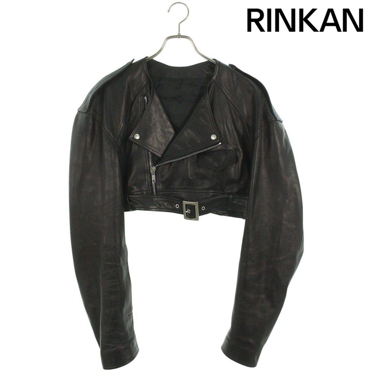 Rick Owens　ラムレザーモトジャケット Rick Owensのブラック Hollywood Tour Alice レザージャケットが