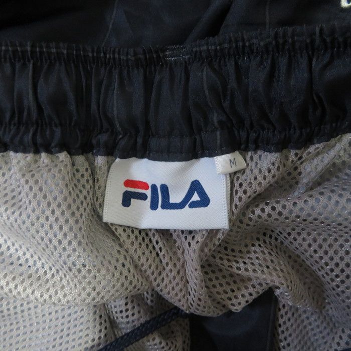 古着 メンズM FILA/フィラ 裏メッシュ ウインドブレーカー ロングパンツ ネイビー/チェック柄 441970-01 - メルカリ