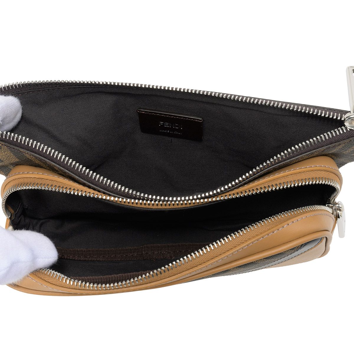 FENDI ボディバッグ・ウエストポーチ ブラウン 新品 フェンディ FENDI ウエストバッグ・ボディバッグ