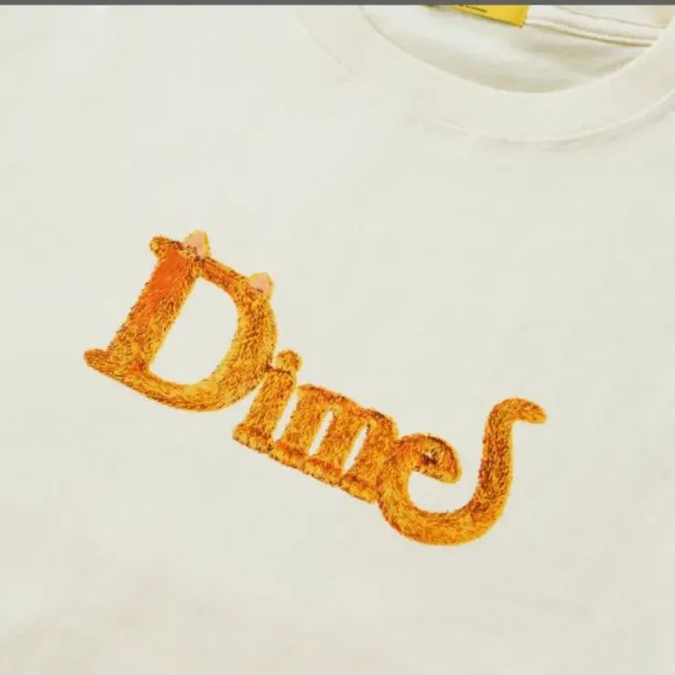 Dime 23SS 完売品 Classic Cat Tシャツ ホワイト イエロー