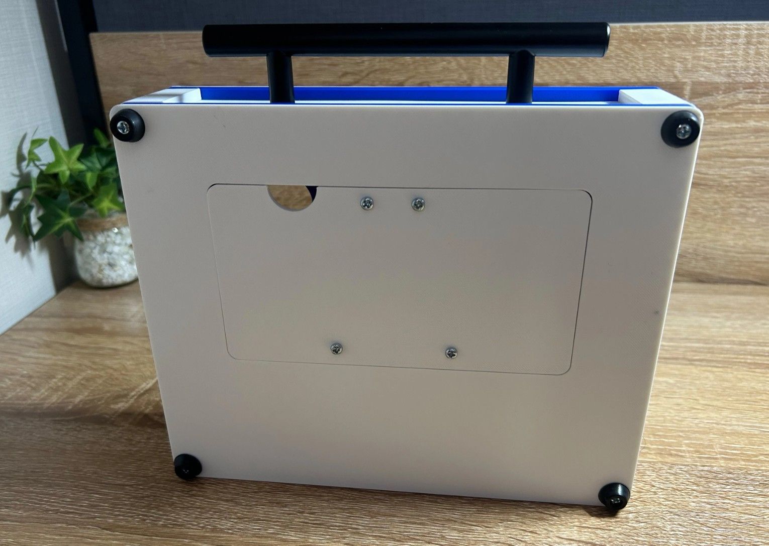 【自作キット】DP-3/レバーケース/ホワイト×ブルー　基板＋マウンター付き 自作キット】DP-3/レバーケース/ホワイト×ブルー基板＋