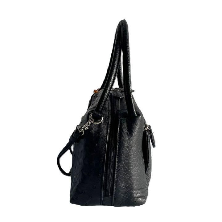 未使用タグ付き HALLMARK オーストリッチ ハンドバッグ - メルカリ 