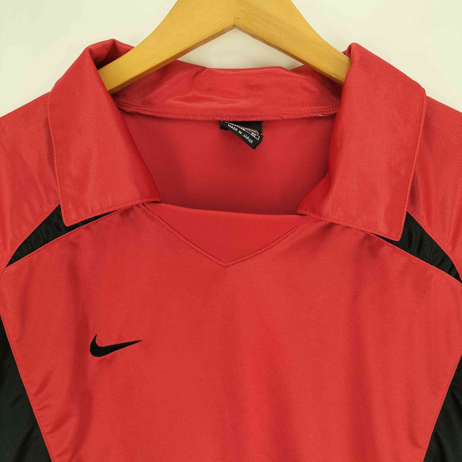 NIKE - 00sNIKE ゲームシャツ 刺繍ロゴ スウッシュ NIKE FIT サイズ　L 00sNIKE ゲームシャツ 刺繍ロゴ スウッシュ NIKE FIT サイズ L