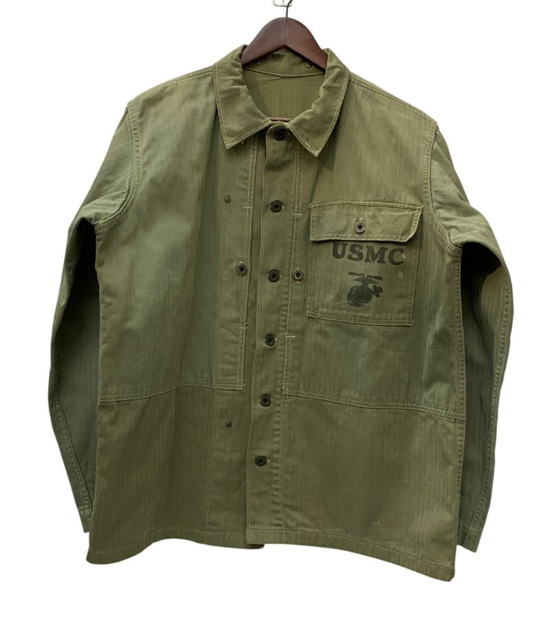 ユーエスエムシー USMC 40s P-44 HBT JACKET ステンシル