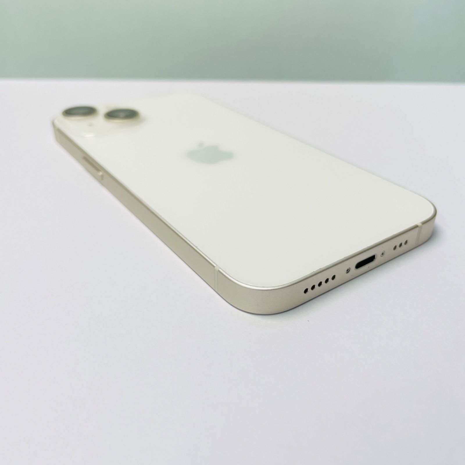 iPhone 14 128GB ホワイト バッテリー100%. ムスビー｜未使用品 電池100% iPhone 14 128GB スターライト(白