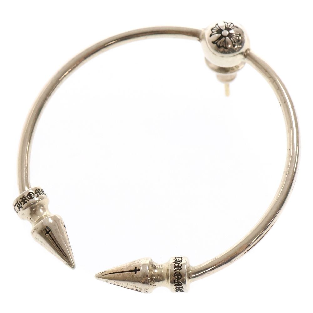 クロムハーツ CHROME HEARTS スパイクスタッドピアス 片耳 クロム