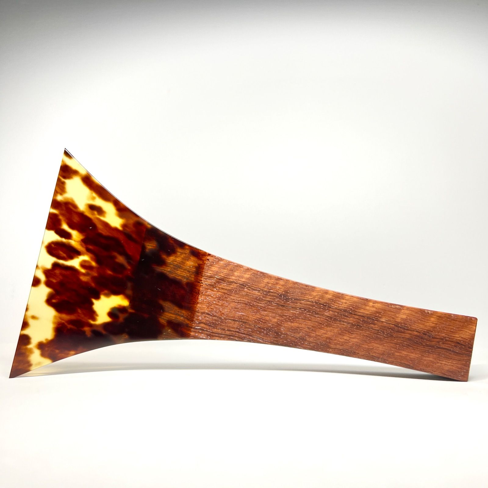 津軽用・鼈甲ばち 花梨台 三味線撥 2本 ケース付き 高級 花梨 中