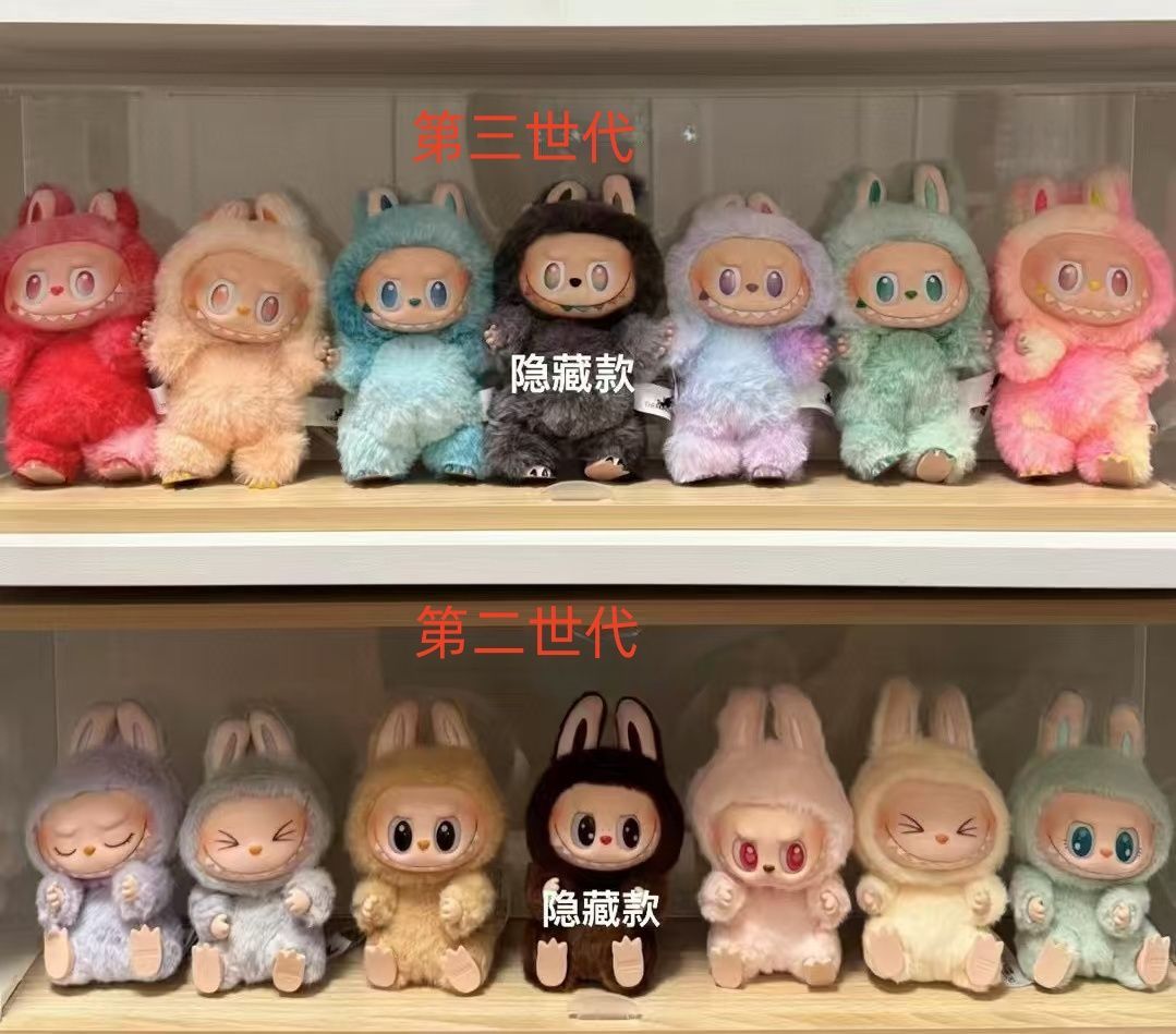 6枚】LABUBU ラブブ第3世代 前方高能シリーズ マカロン ソフビ