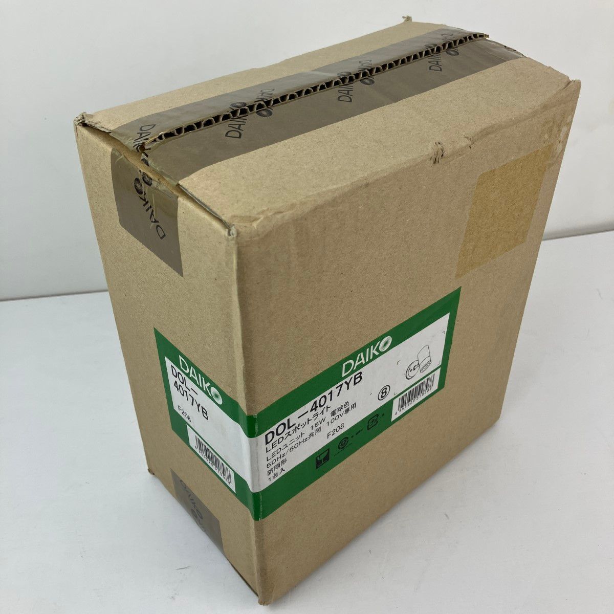 ЗЗDAIKO ダイコー 100V LEDスポットライト 防雨形 外箱付 dol-4017yb