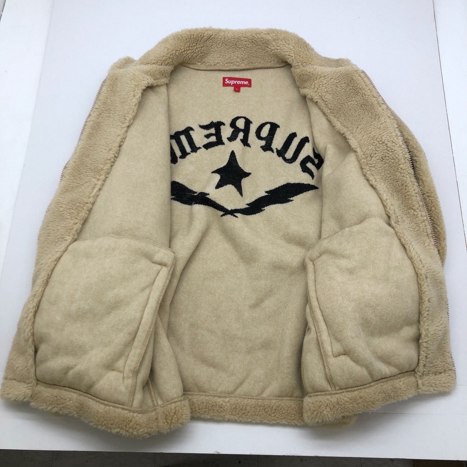 Supreme Star Fleece Jacket Natural LNewe - ジャケット・アウター