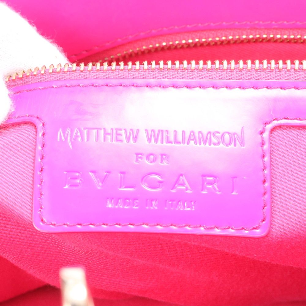 極美品 ブルガリ ホログラムシール マシュー ウィリアムソン 2WAY  