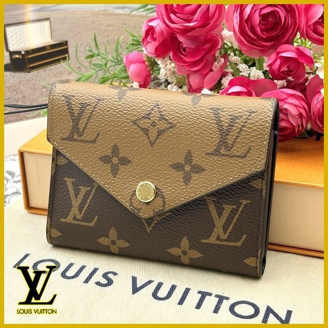 ♥級 ルイヴィトン モノグラム リバース ポルトフォイユ ヴィクトリーヌ