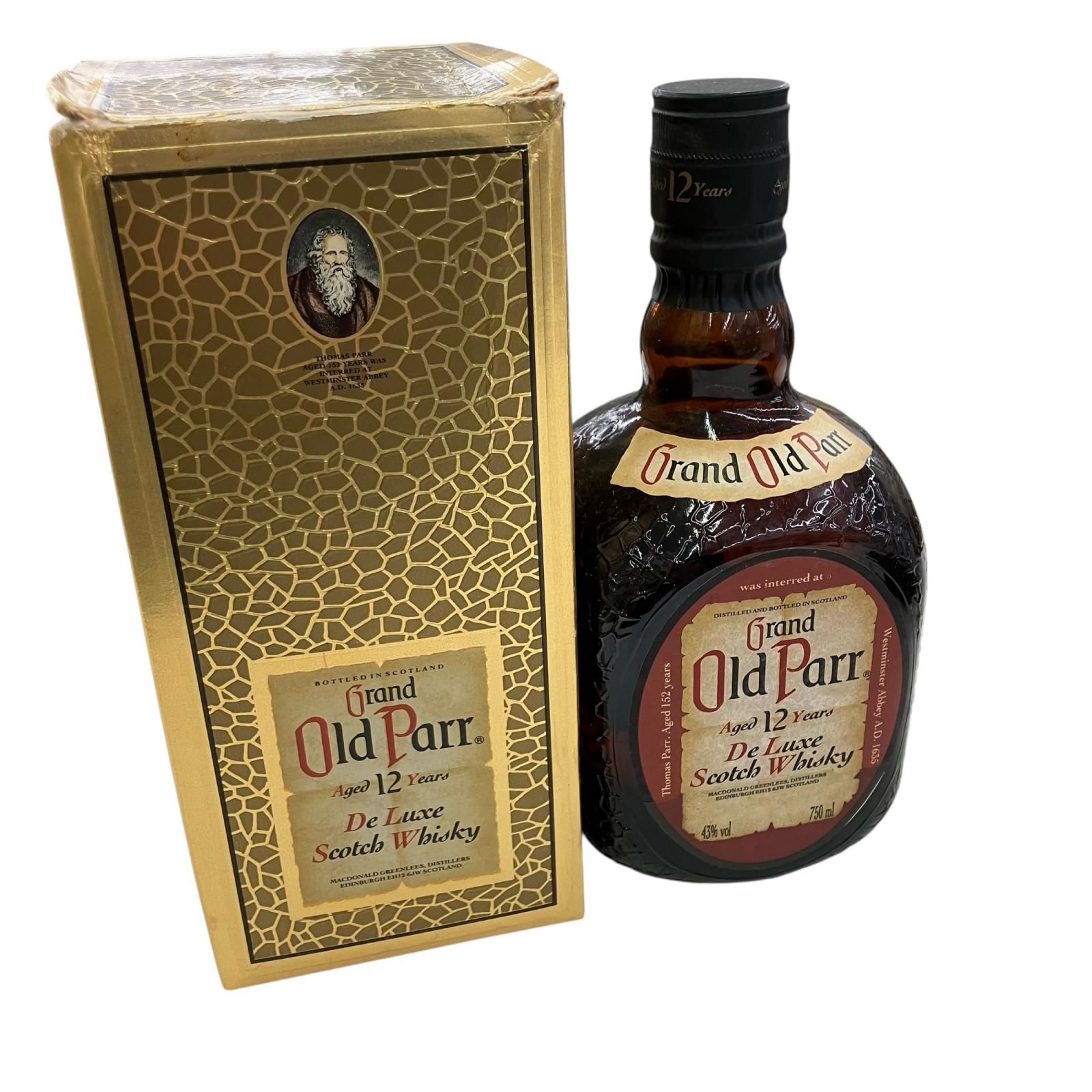 186000 Grand Old Parr グランドオールドパー デラックス 12年 Grand