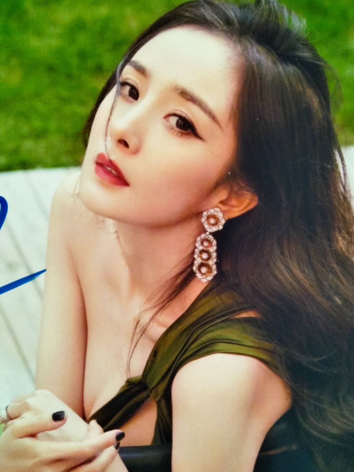 ヤン・ミー直筆サイン入り超大型写真…Yang Mi…中国有名女優‥ - DVD 