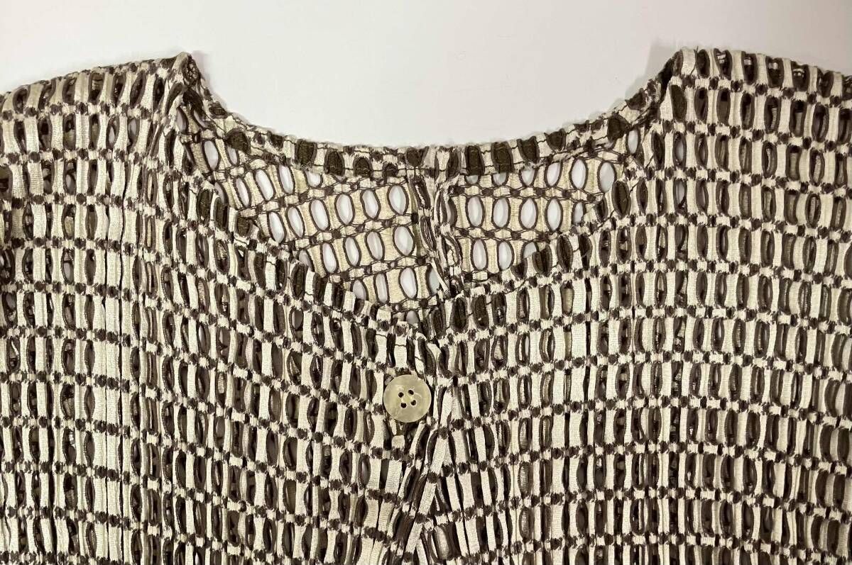 メッシュ 半袖ニット