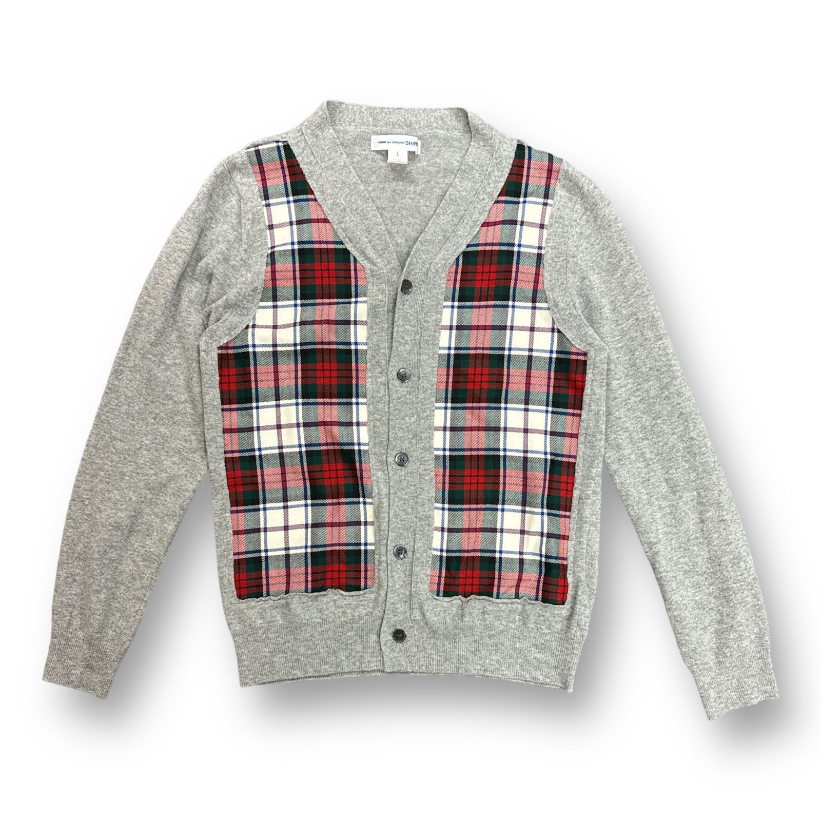COMME des GARCONS SHIRT 20AW Tartan Panel Cardigan W28511 チェック 