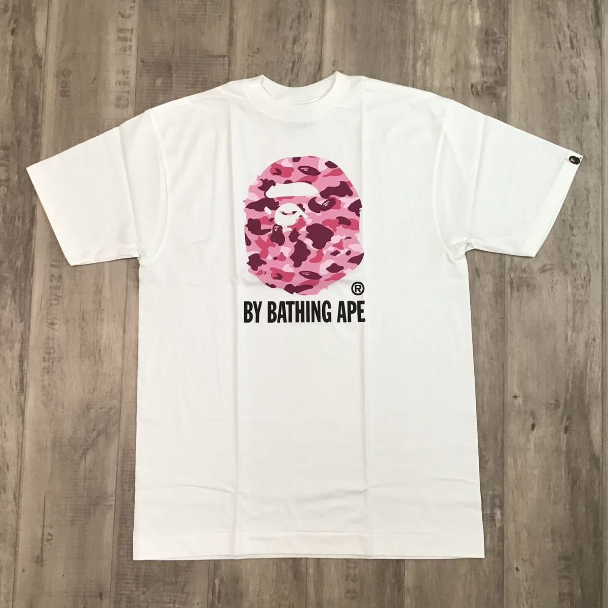 ☆新品☆ Pink camo APE HEAD Tシャツ Lサイズ a bathing ape BAPE ...
