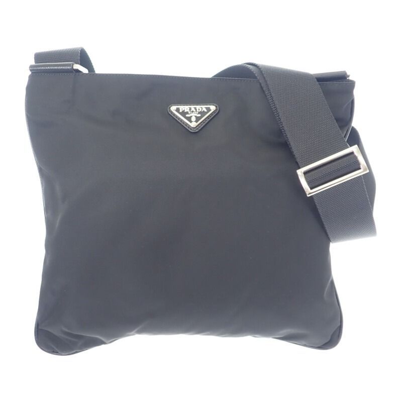 PRADA】トライアングルロゴ ショルダーバッグ ナイロン ブラック