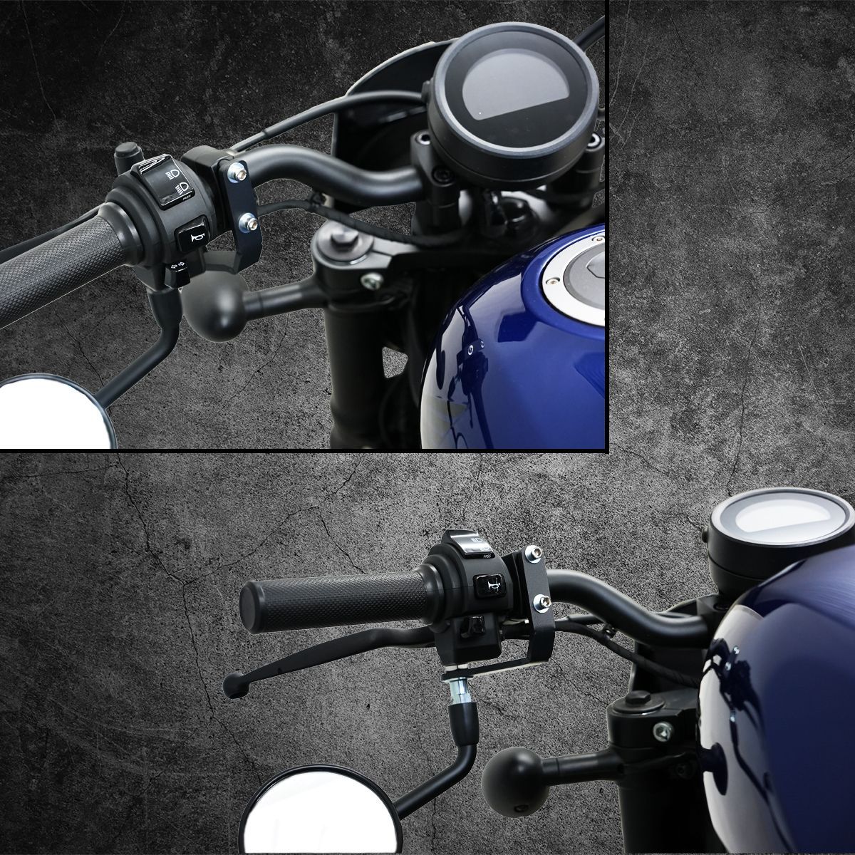  アンダーミラー　　レブル250 レブル250】手軽に純正ミラーをアンダー化LEDISHUN移設キット