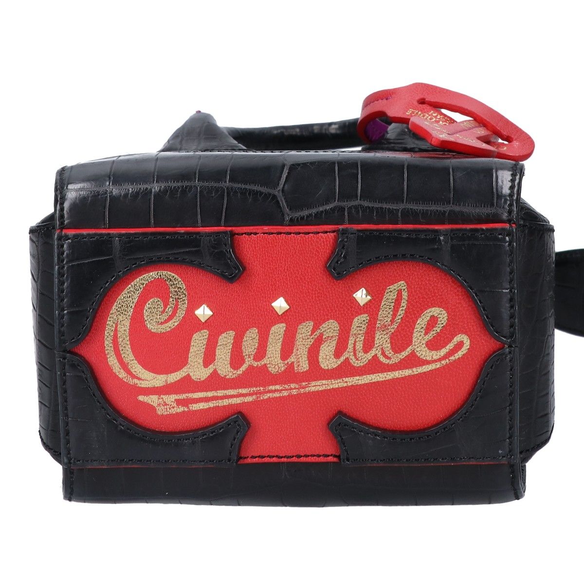 CIVINILE チビナイル 新品同様 クロコダイルレザー 2WAY ミニトート  