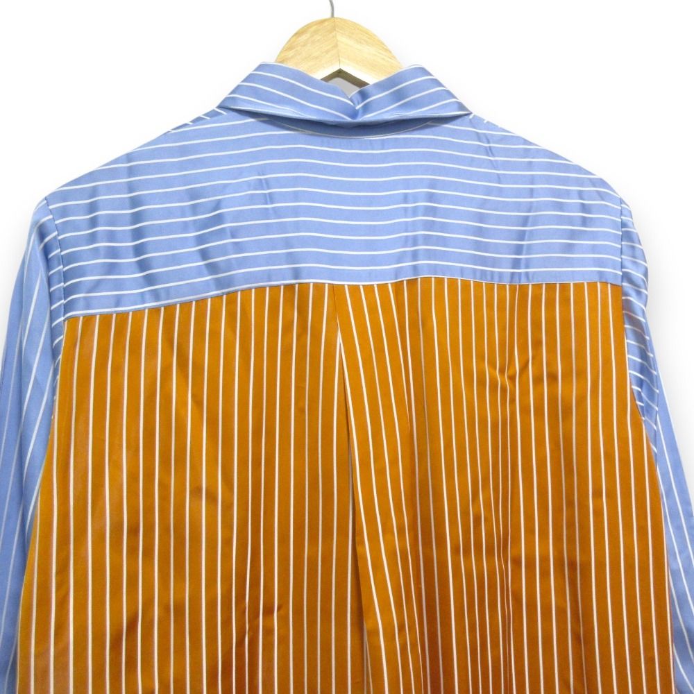 人気！ 極美品✨ MYLAN シャツワンピース バイカラー サテン