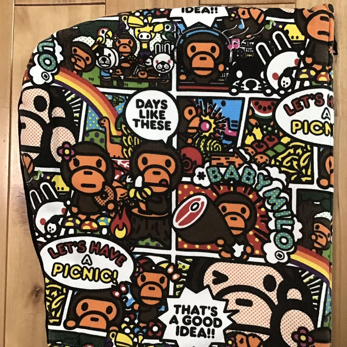 Comic milo & lisa フルジップ パーカー Lサイズ a bathing ape BAPE 