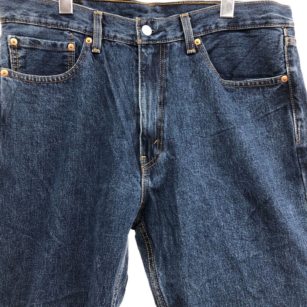 Levi's リーバイス 505 テーパード デニムパンツ ボトムス アメカジ ブルー (メンズ 36×30) 中古 古着 P7073