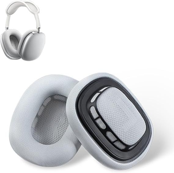 【美品】AirPods Max と 交換用 新品イヤークッション付き 正規品 Amazon | QKIIP Airpods Maxイヤーパッド 交換用イヤー