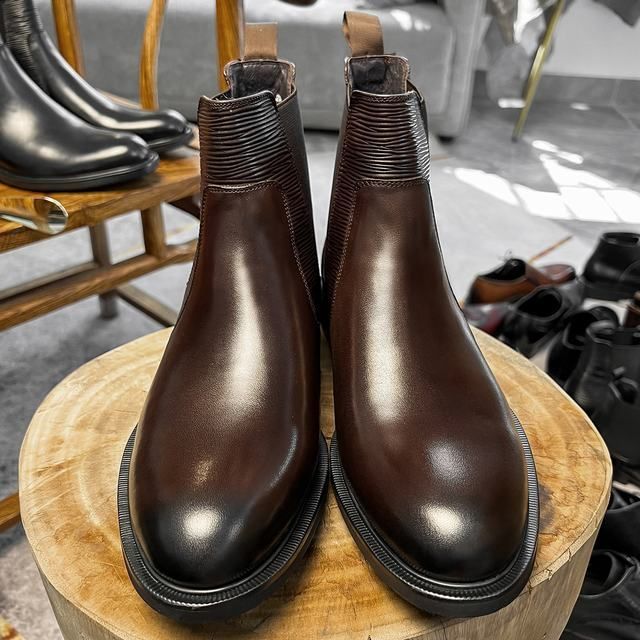 サイドゴアブーツ ブーツ メンズシューズ チェルシーブーツ 牛革