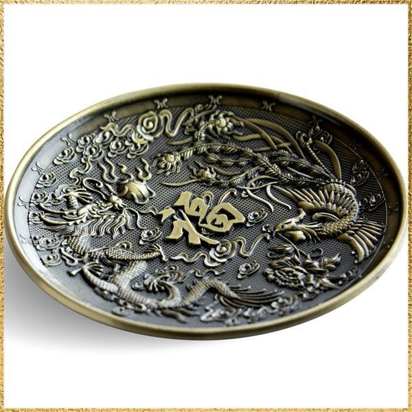 ☆彡送料無料でお届け☆彡鳳凰と龍_青銅色 DANNY LIB お香たて