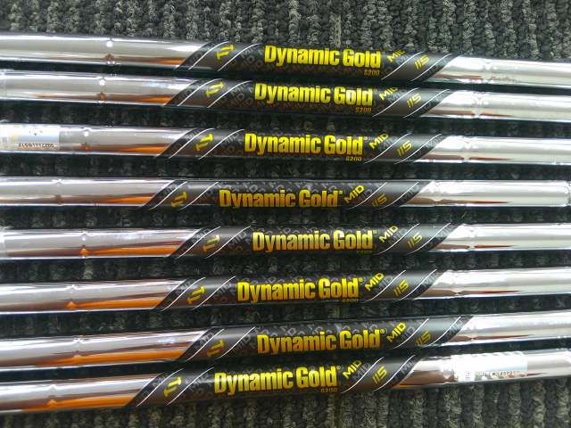 ダイナミックゴールドMID 115 S200 8本セット スパイン調整済