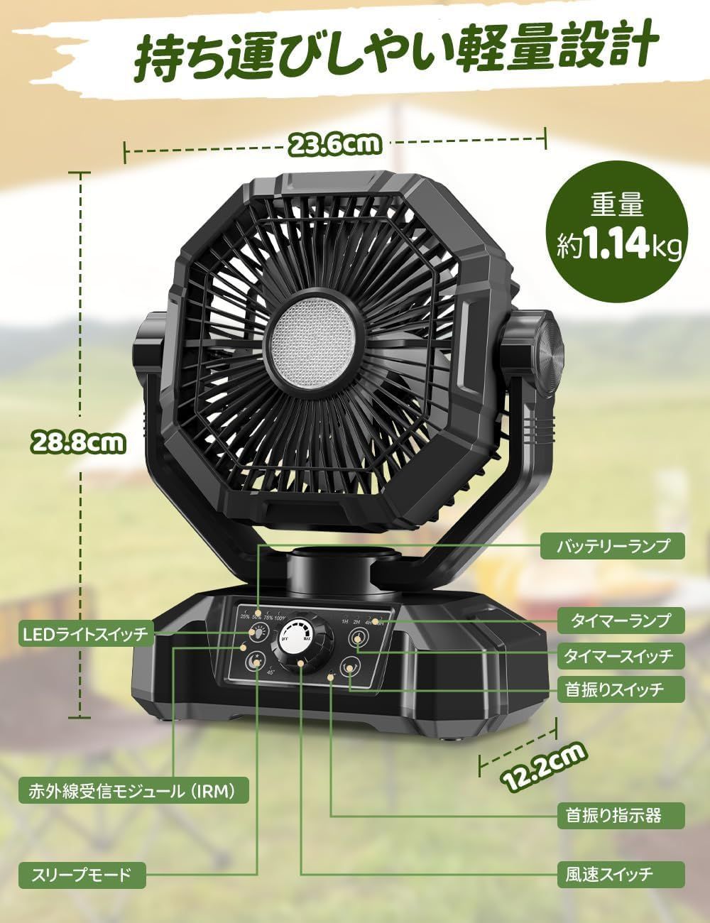 30|65時間連続使用 Type-C充電