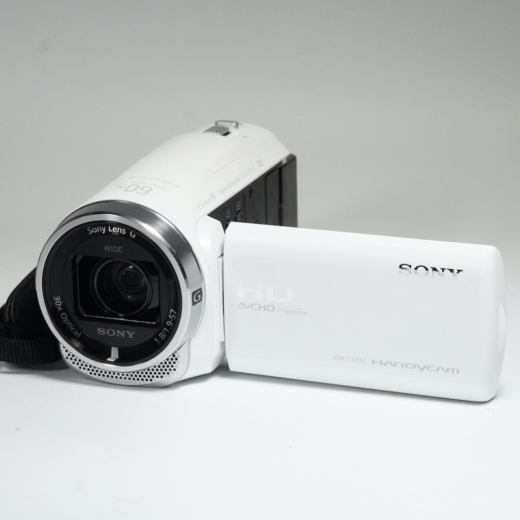 2023年製 SONY CX680 ホワイト ハンディカム ビデオカメラ 
