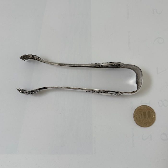 トング アンティーク 獣足 シルバープレート