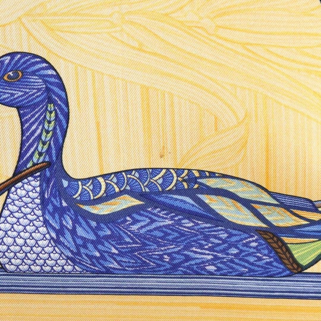 HERMES/エルメス カレ90 あひるの池 スカーフ シルク100% IS Bランク