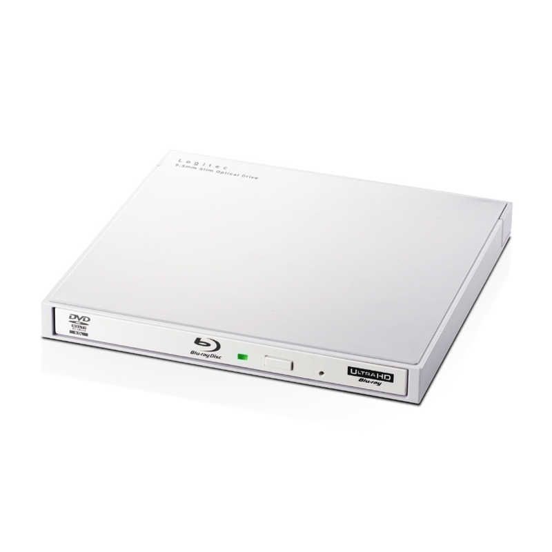 【新品 未使用 未開梱】エレコム　ELECOM　Ｂｌｕ－ｒａｙディスクドライブ／ＵＳＢ３．０／スリム／書キ込ミソフト付／ＵＨＤＢＤ対応／ホワイト　LBD-PWA6U3LWH