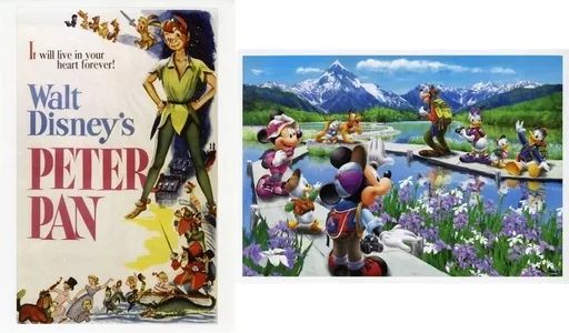 中古】セル画・原画 読売新聞 2016年 額絵シリーズ ディズニー