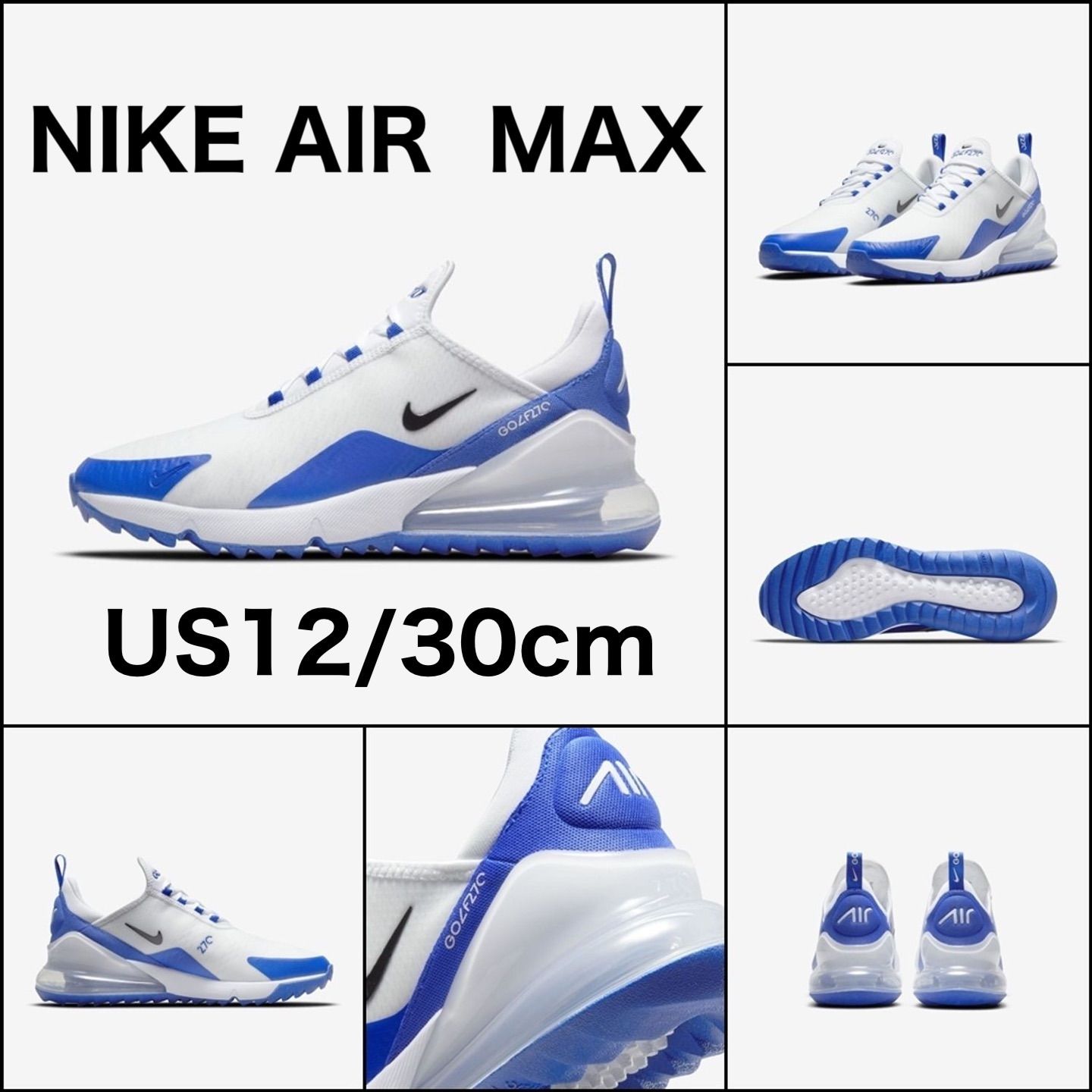 [30cm] NIKE AIR MAX 270G GOLF SHOES RACER BLUE CK6483106 US12 ナイキ エア