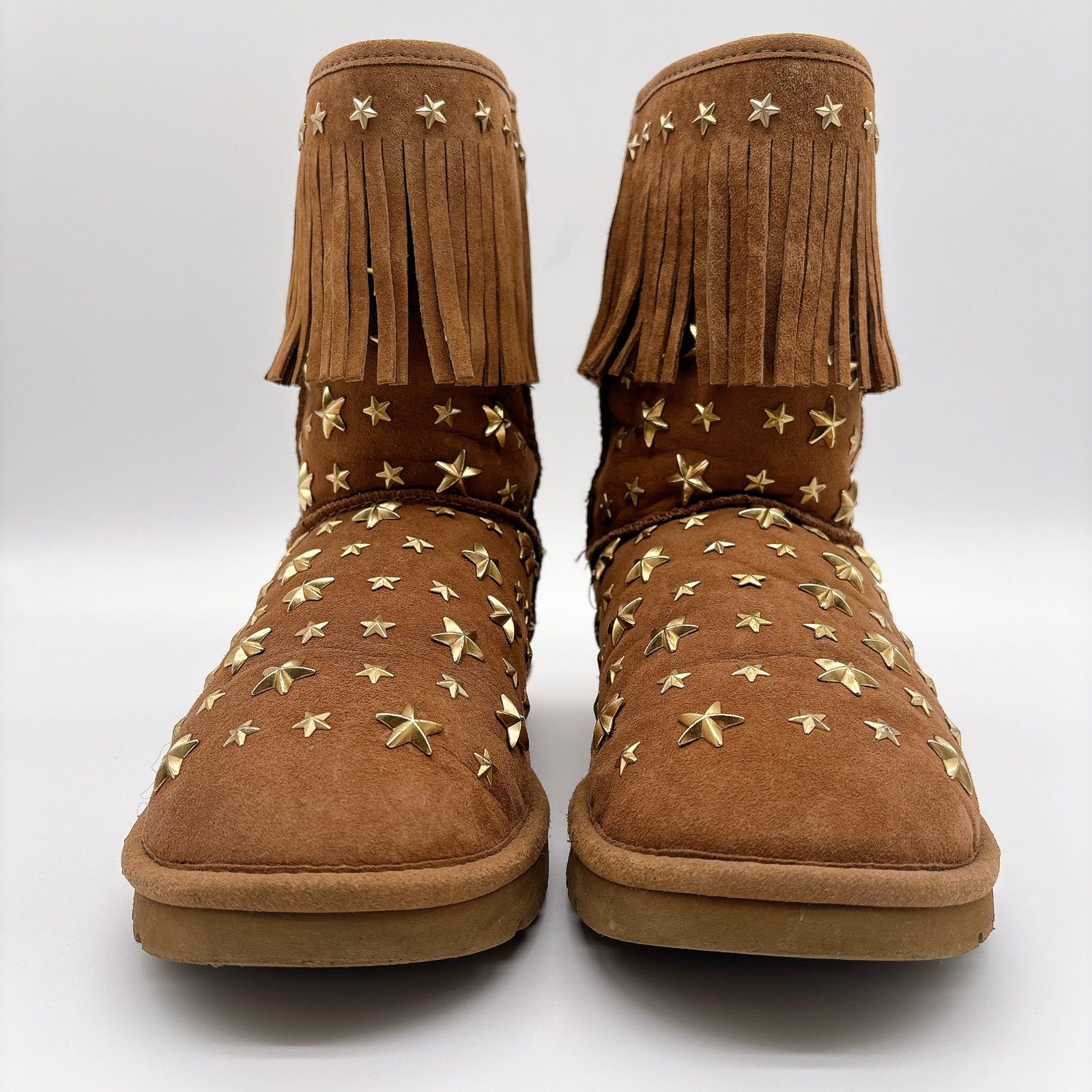 ジミーチュウ uggアグ スタッズ フリンジ ムートンブーツ 23cm WWW_USTAUSTRALIA_COM_AU