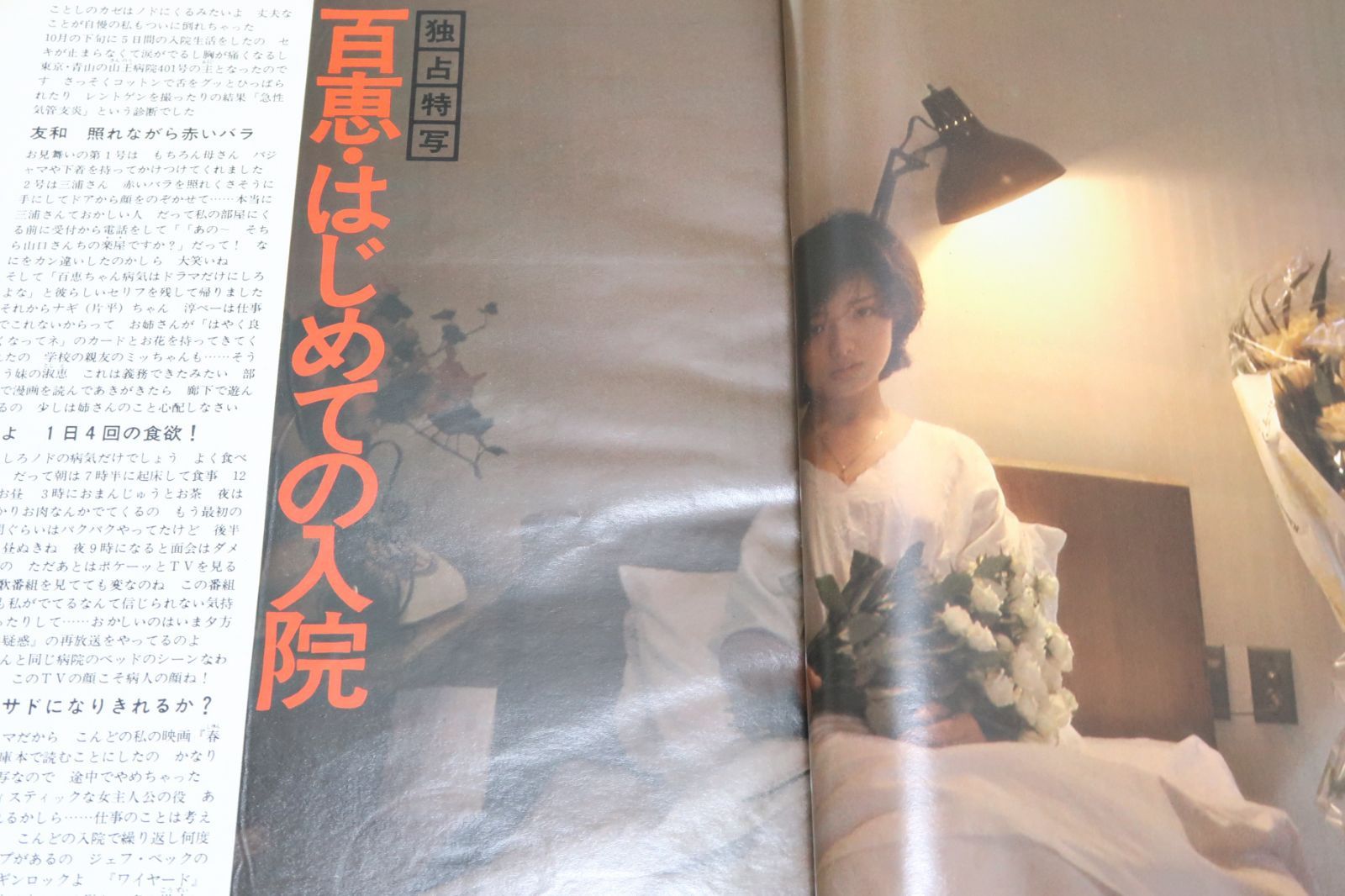 明星・1977年1月号/山口百恵18歳/キャンディーズ/岡田奈々17歳