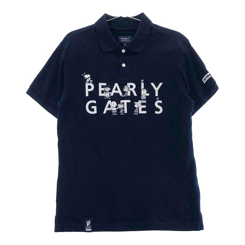 サイズ：4 PEARLY GATES パーリーゲイツ ×PEANUTS 半袖ポロシャツ スヌーピー ネイビー系 [240101305484]#  ゴルフウェア メンズ ストスト - メルカリ