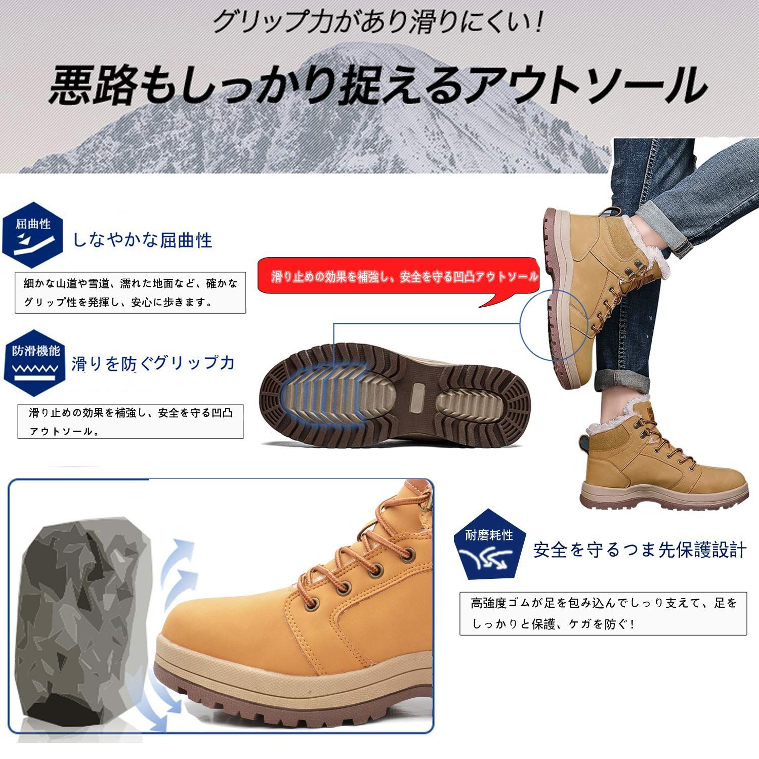 Amazon.co.jp: Visionreast 防寒ブーツ レーディス スノーブーツ