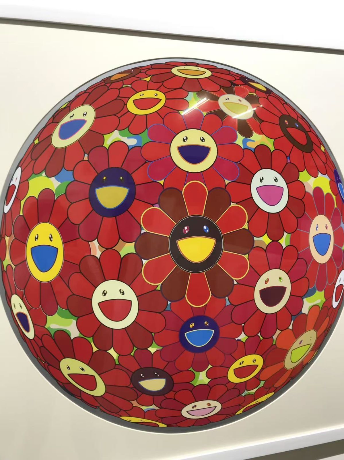 村上隆  ”フラワーボール(3D)　レッドボール” 村上隆 フラワーボール(3D) ブラッド | 絵画など美術品の販売と