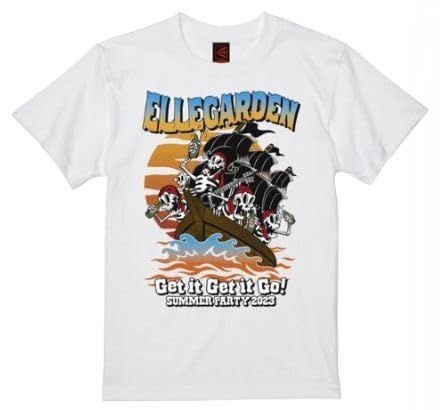 ELLEGARDEN グラフィックTシャツ XL ホワイト ELLEGARDEN Tシャツ エルレガーデン ホワイト ロゴ プリント