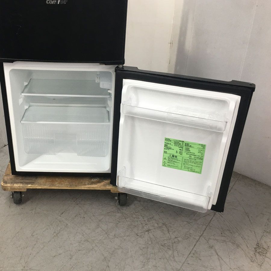 COMFEE' 冷蔵庫 90L 2ドア 右開き ブラック RCT90BL(E) コンフィー