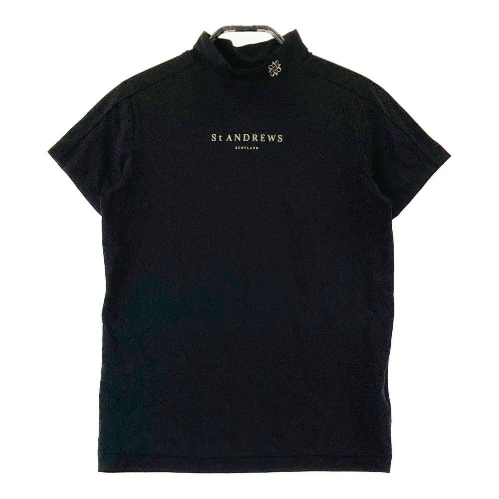 サイズ：S ST ANDREWS セントアンドリュース 2022年モデル ハイネック半袖Tシャツ  ブラック系 [240101332180]# ゴルフウェア レディース ストスト