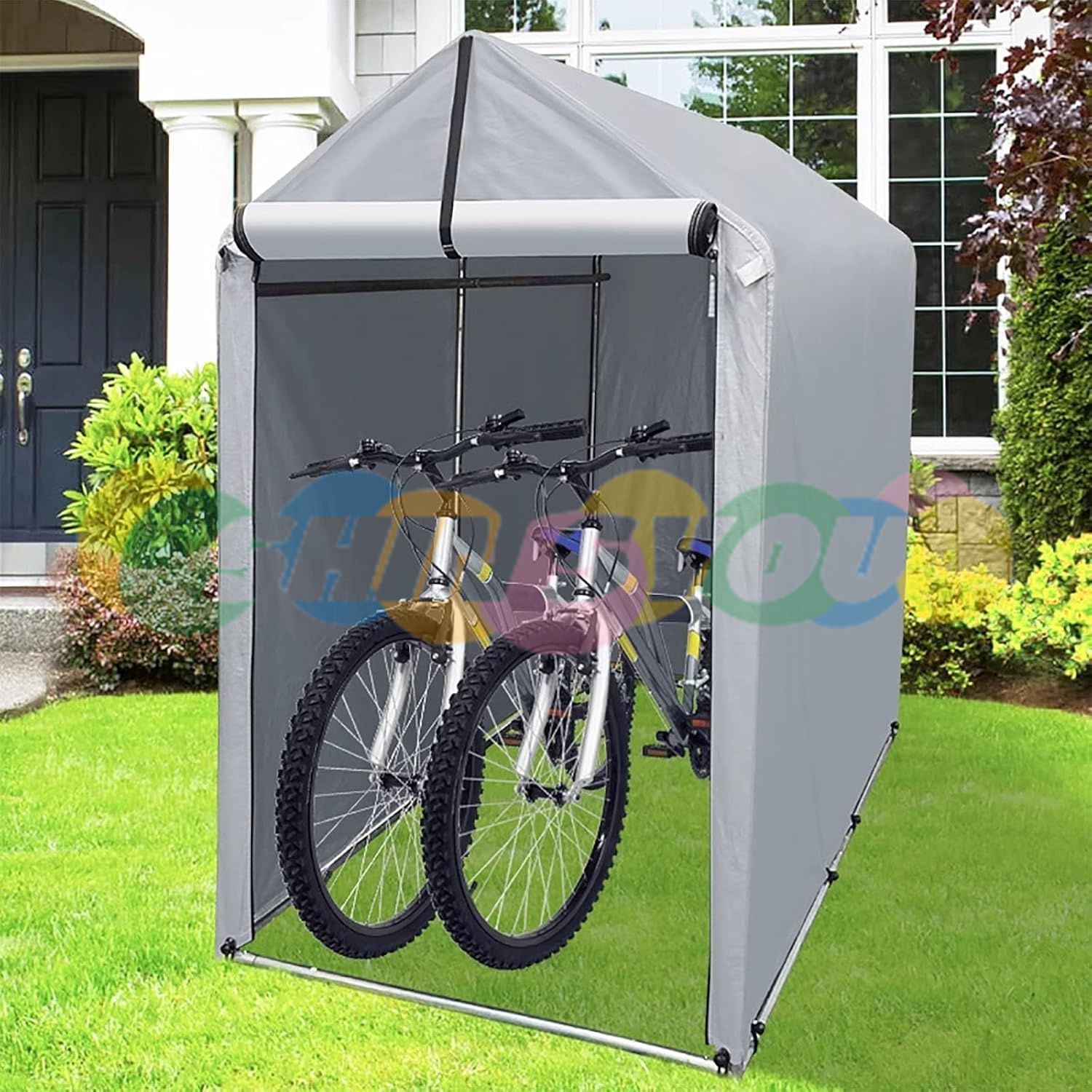 ガレージテント 大型 自転車置場 DIY サイクルハウス 3台用 0808 ガレージテント 大型 自転車置場 DIY サイクルハウス 3台用 0808